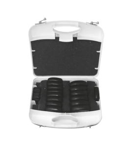Kit Pedras Vulcânicas para Massagem com 23 Pedras ESTEK