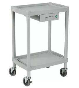 Mesa Auxiliar 56 x 38,5 x 82,5 com Rodízios e Freios - MD