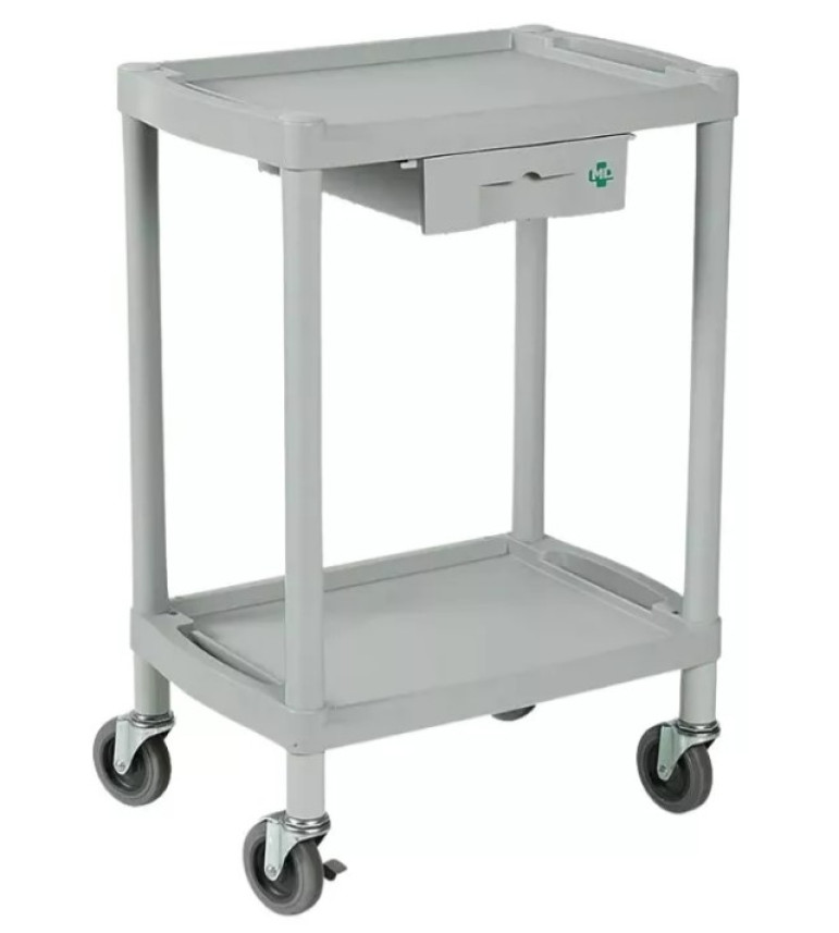 Mesa Auxiliar 56 x 38,5 x 82,5 com Rodízios e Freios - MD