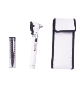 Otoscópio Fibra Óptica Colors Branco C/10 Espéculos- Medicate