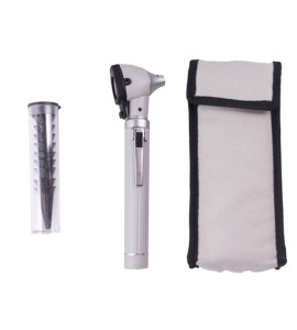 Otoscópio Fibra Óptica Colors Cinza C/10 Espéculos- Medicate