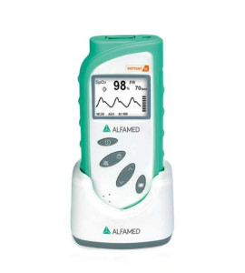 Oxímetro De Pulso Portátil SENSE 10 Com Carregador e Sensor Adulto - Alfamed