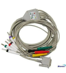 Cabo Paciente 10 Vias Tipo Banana (IEC) para Eletrocardiógrafo (ECG) - Bionet